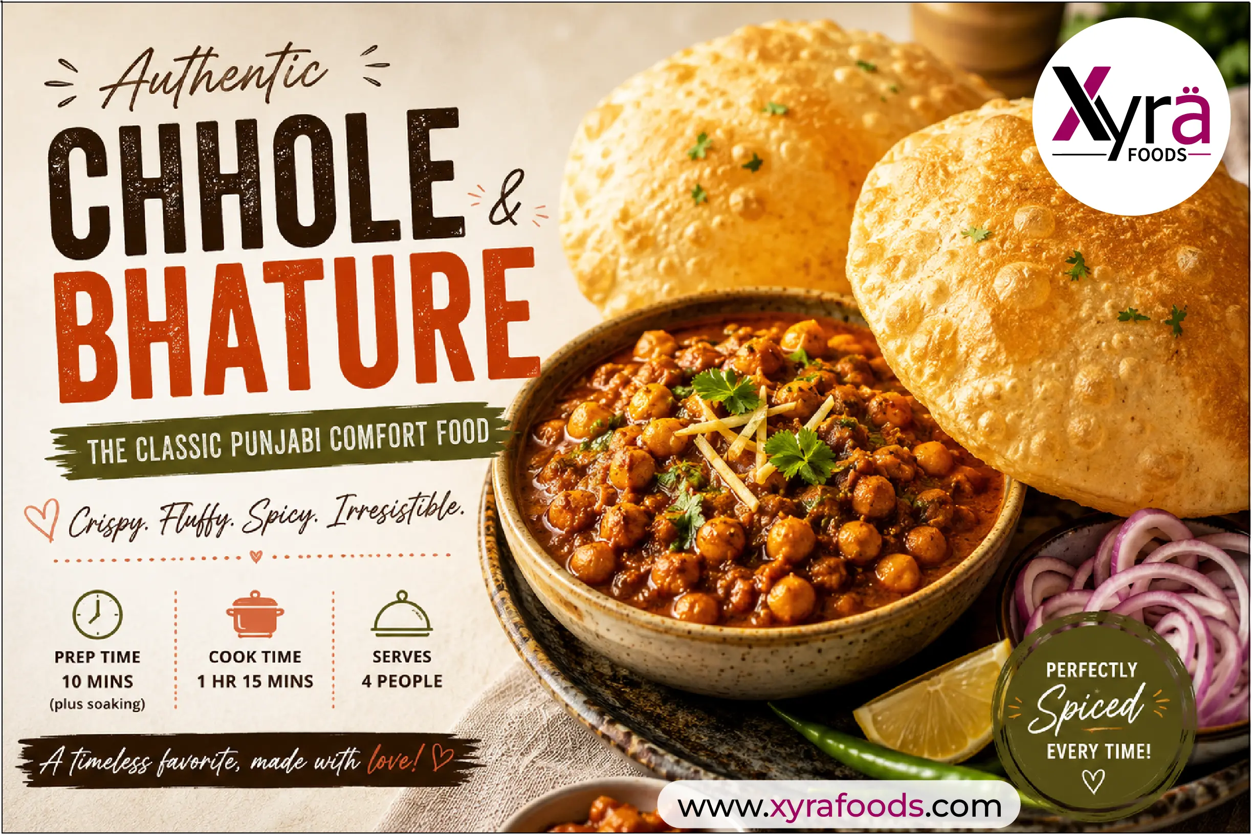 Chhole Bhature Recipe (Restaurant-Style)